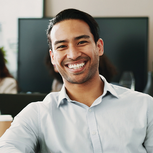 Headshot of employee smiling