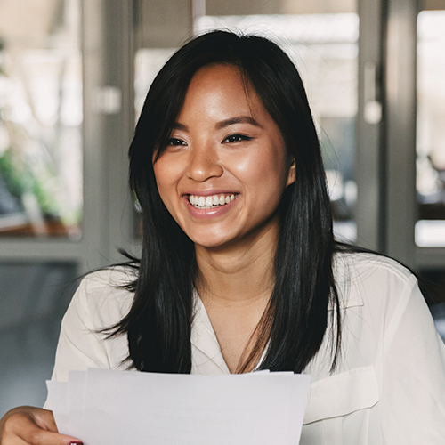 Headshot of an employer smiling